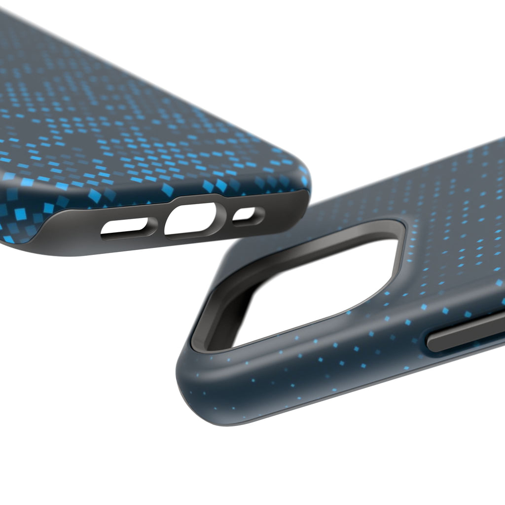 Blue Geometric Impact Resistant Phone Case
