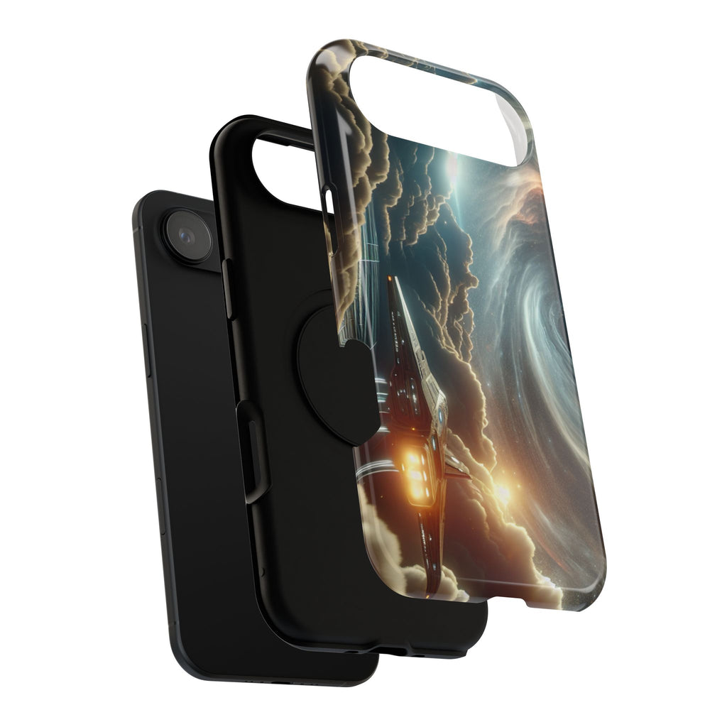 Cosmic Space Ship Impact Resistant Phone Case