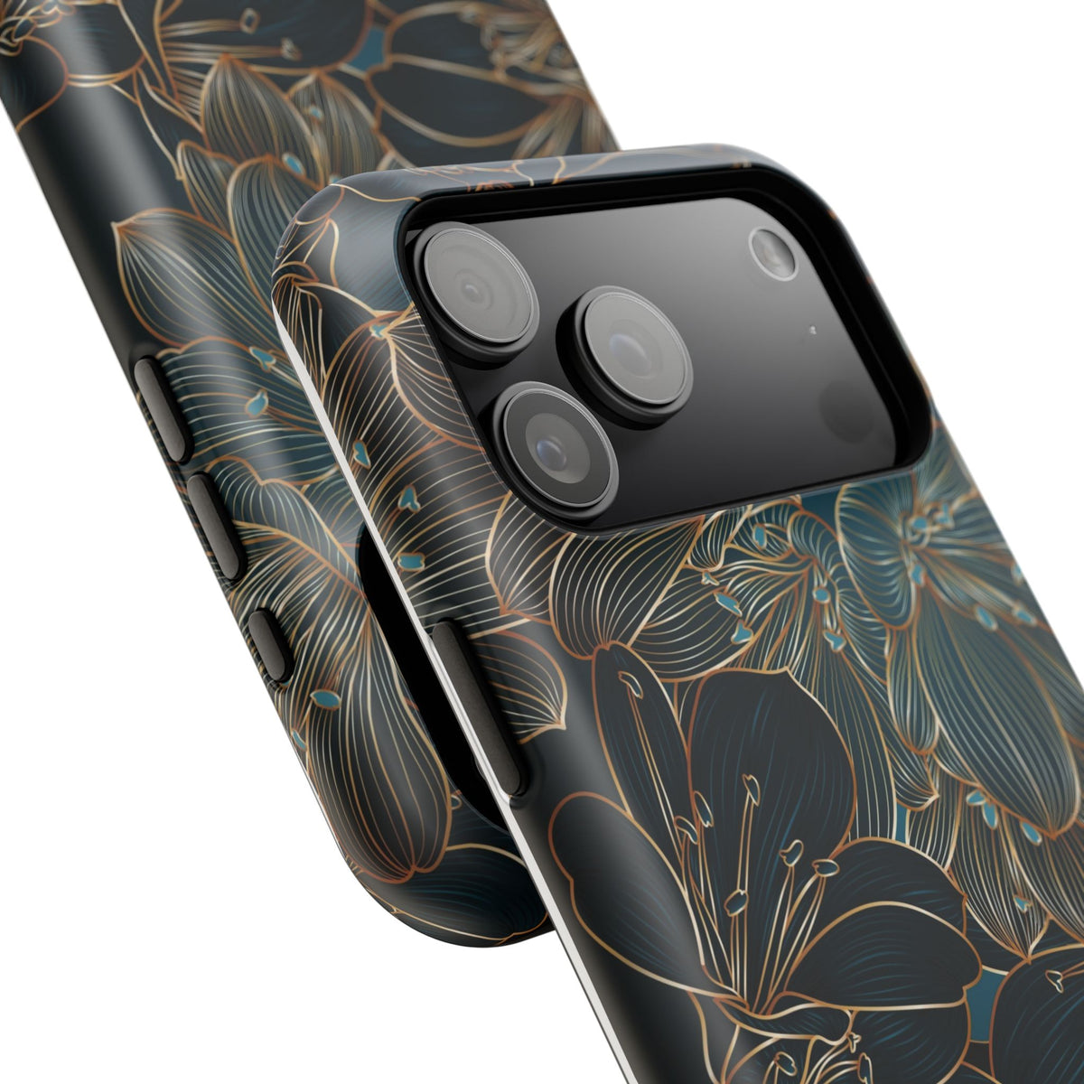 Floral Midnight Impact-Resistant New iPhone Phone Case