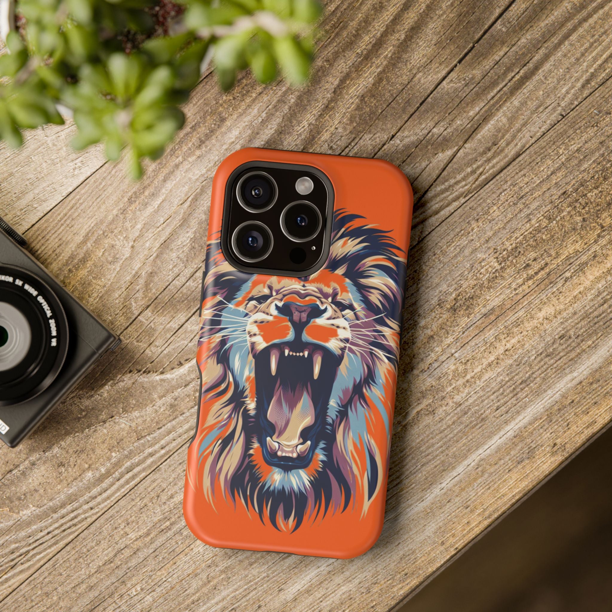 Wild Roar Lion Impact Resistant Phone Case