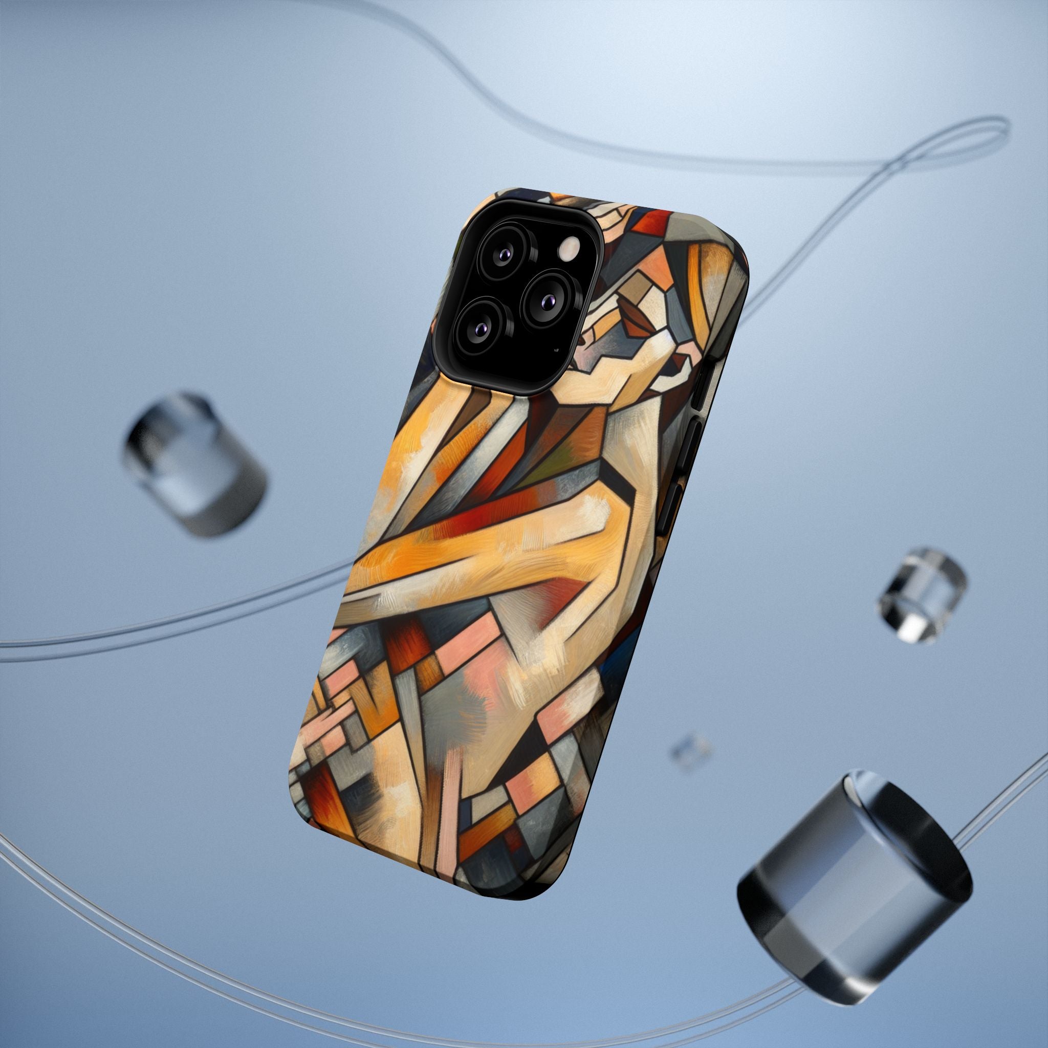 Impact Resistant Phone Case - Woman Abstract Design