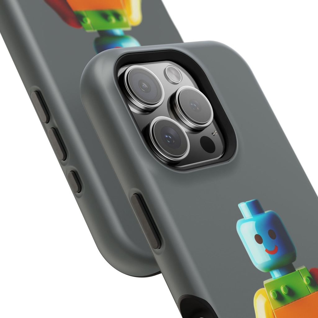 Rainbow Lego Character Impact Resistant Phone Case - Tough Protection for Kids & Adults