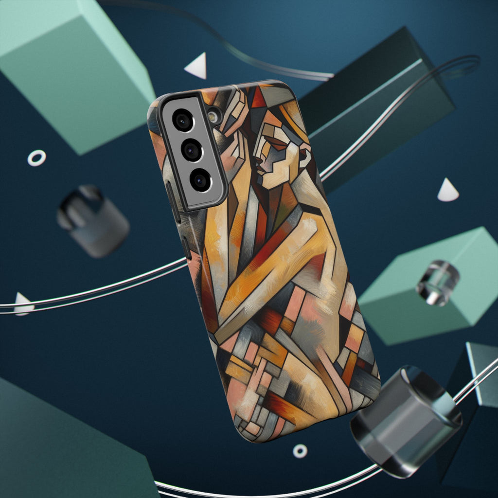 Impact Resistant Phone Case - Woman Abstract Design