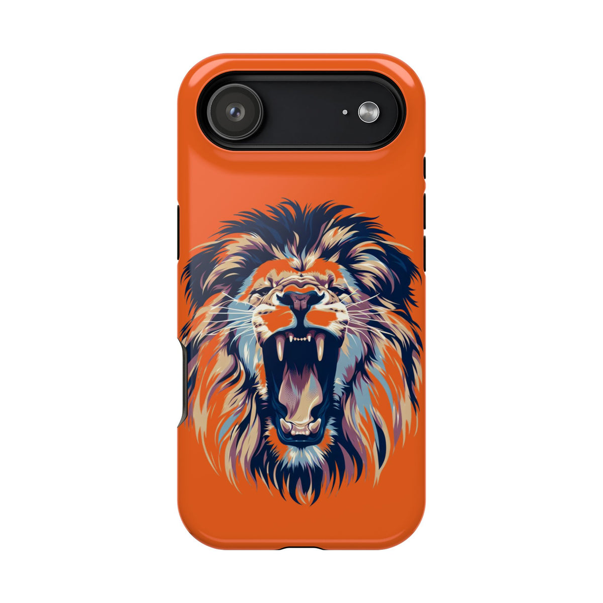 Roaring Lion Impact Phone Case — Shockproof Orange Protective Cover