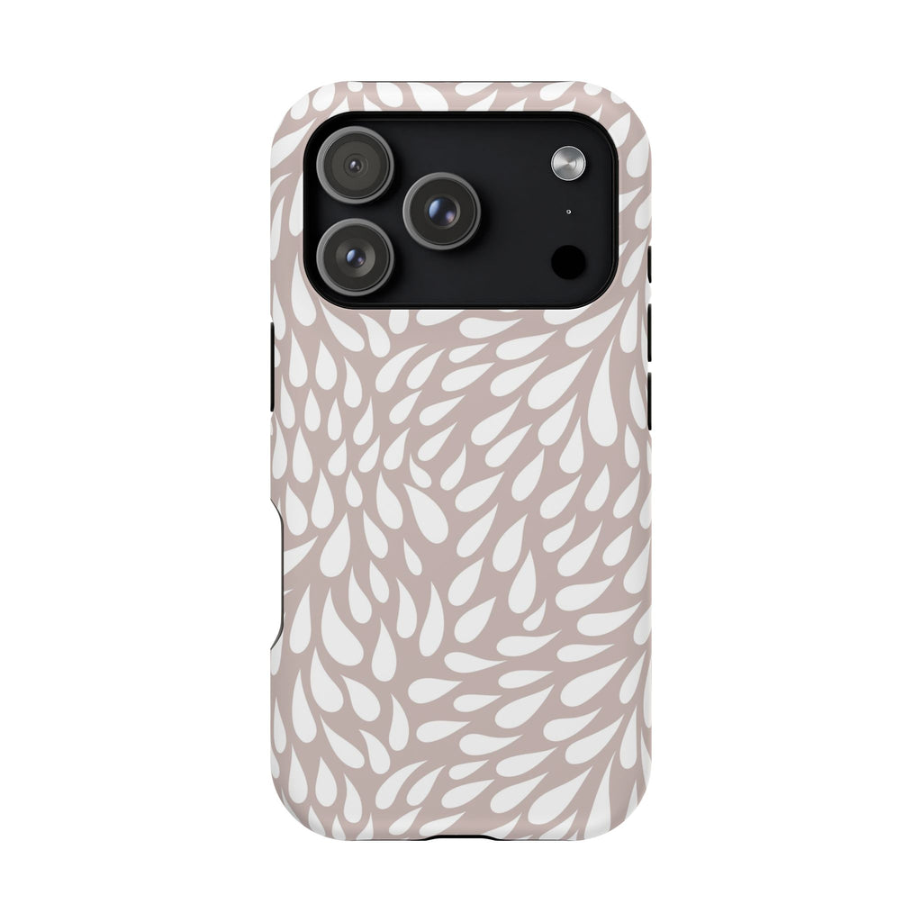Neutral Petal Teardrop Design Magnetic Durable Phone Case for iPhone/Samsung