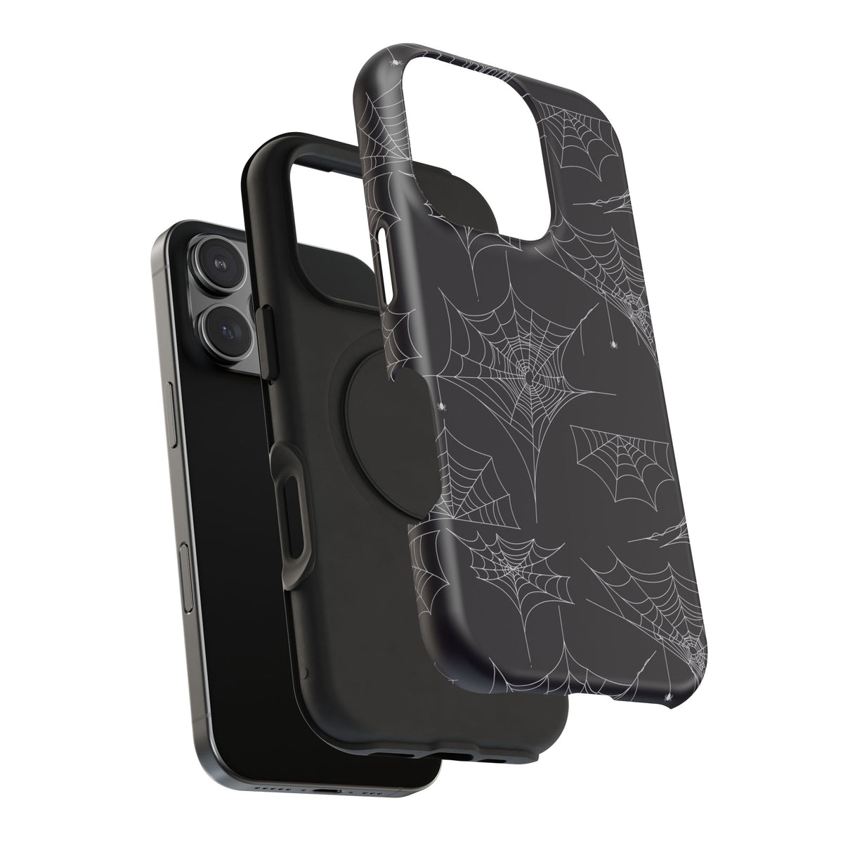 Spider Web Gothic Halloween Protective Cover for iPhones and Galaxy Phones