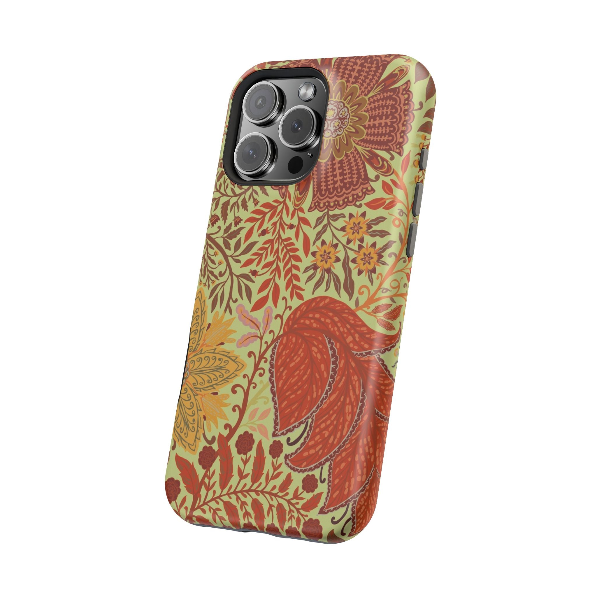 Floral Paisley Magnetic Impact-Resistant Phone Case
