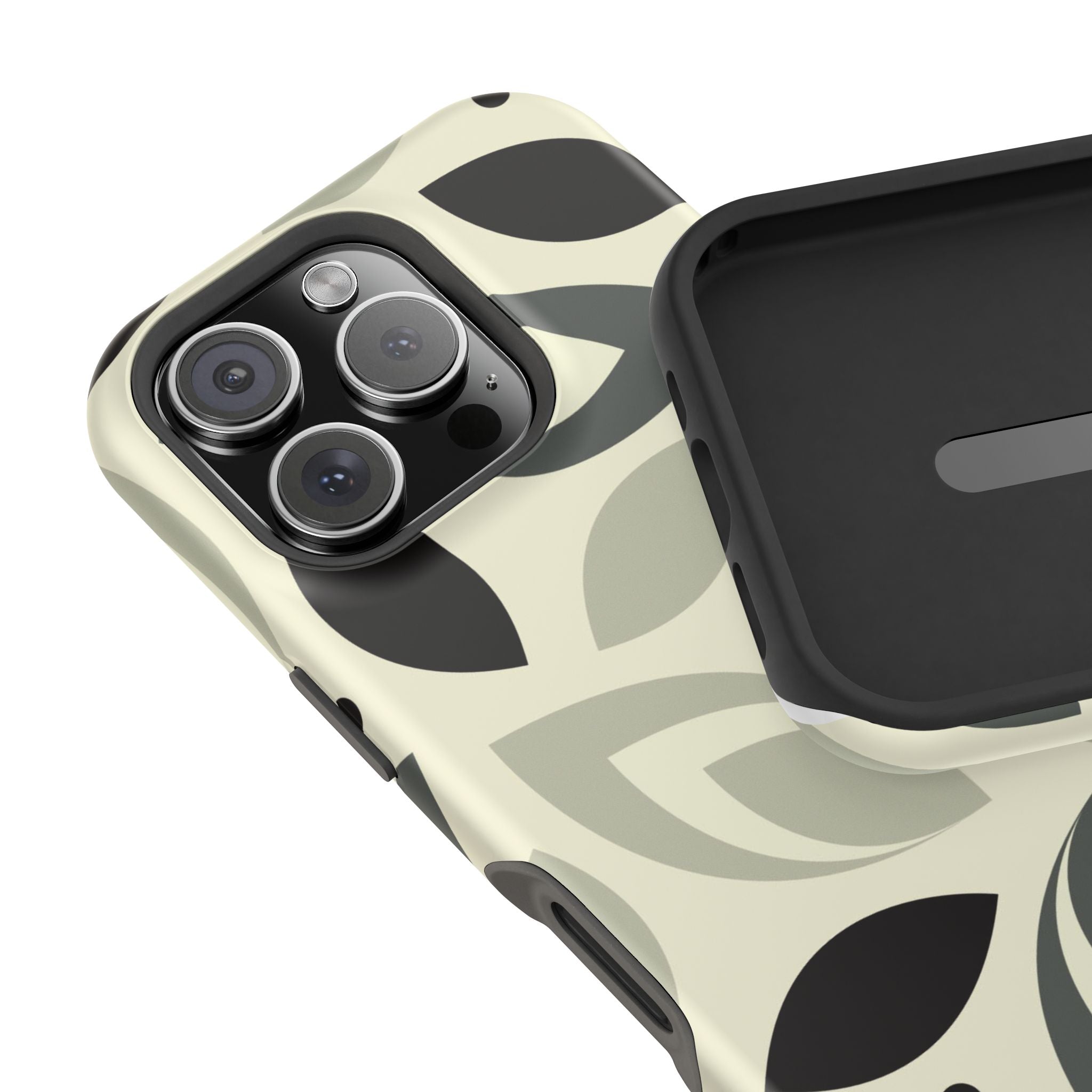 Modern Leaf Impact-Resistant Phone Cases