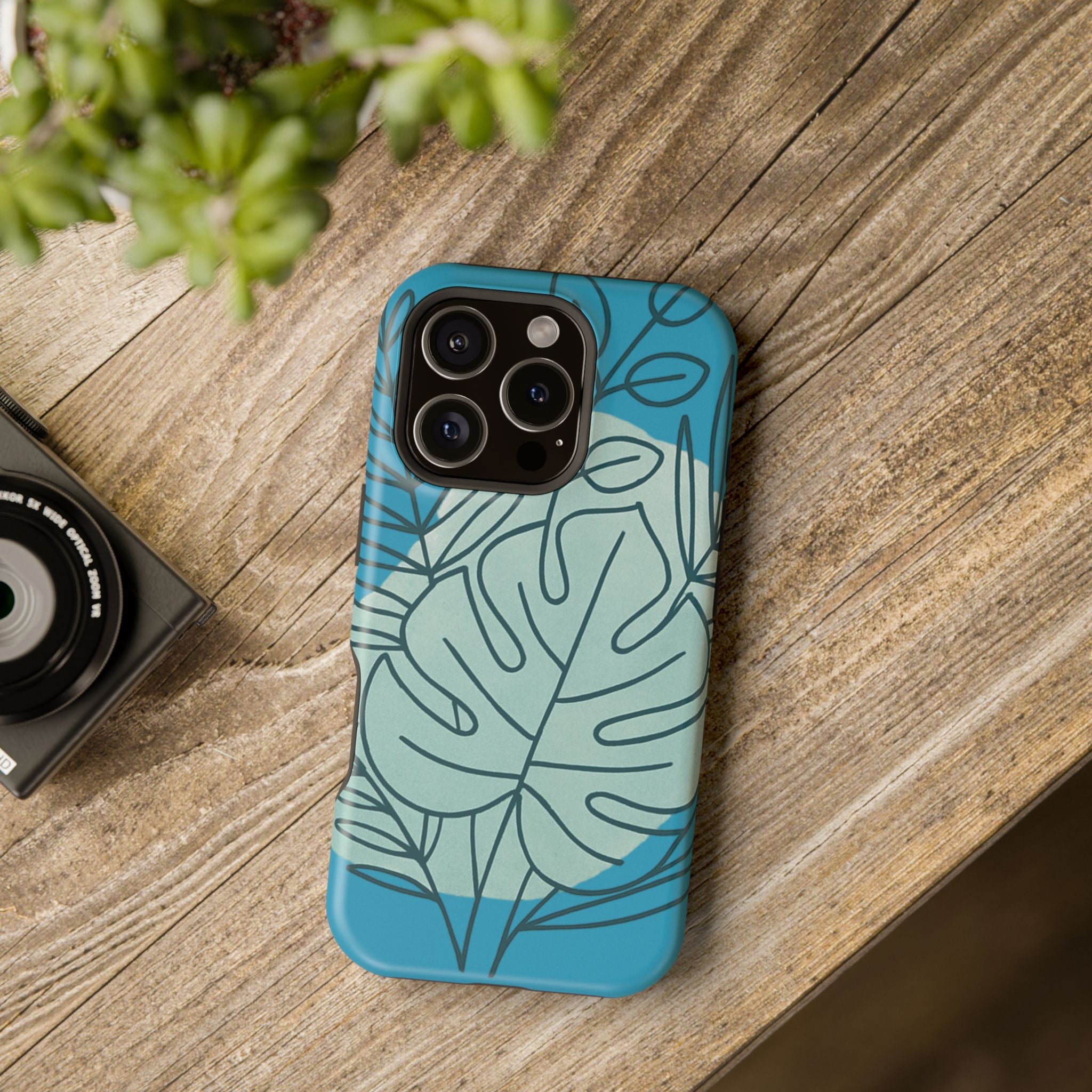 Tropical Floral Phone Case, Impact-Resistant