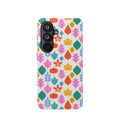 Magnetic Impact-Resistant Phone Case — Colorful Retro Leaf Pattern