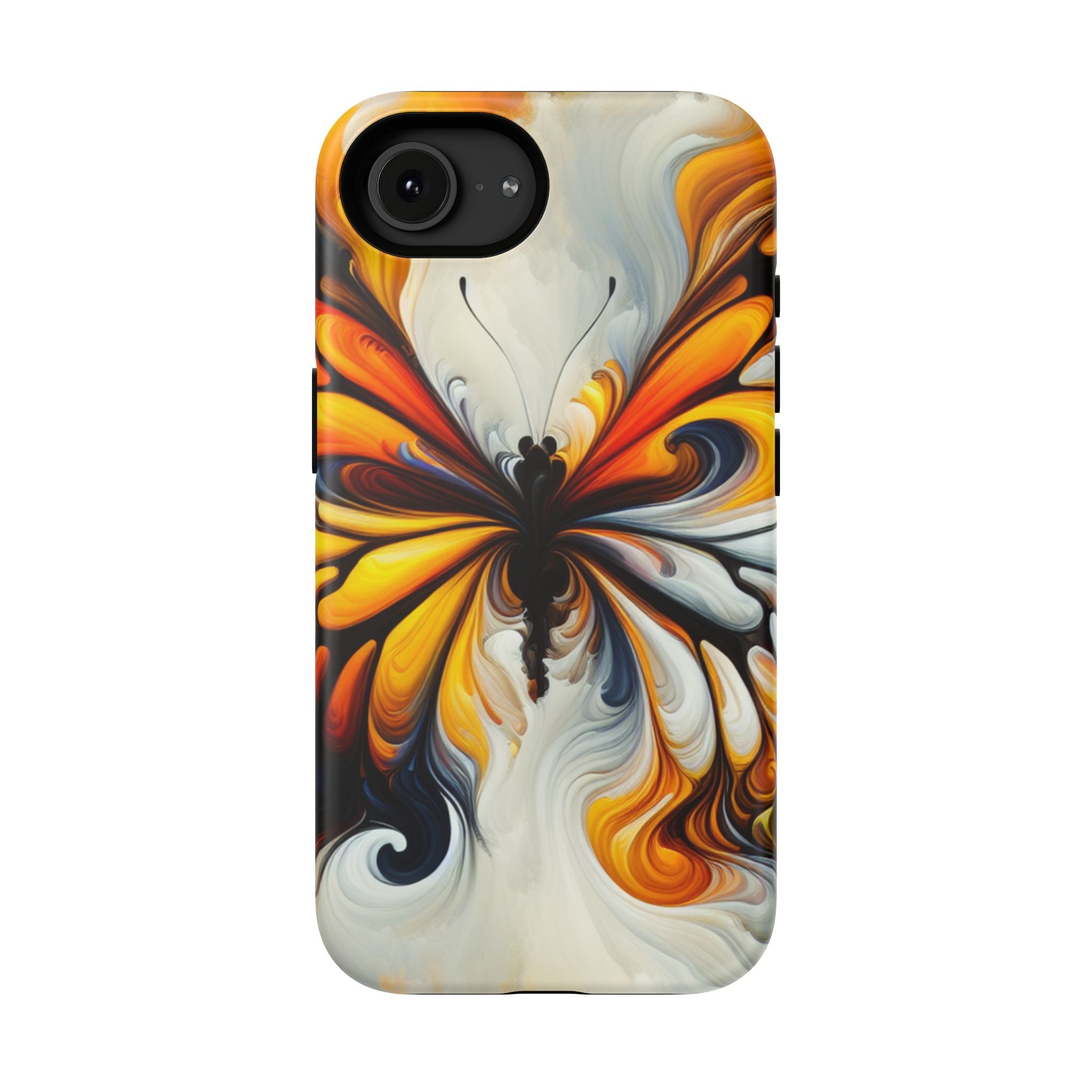 Colorful Butterfly Impact Resistant Phone Case, Artistic, Nature-Inspired Gift