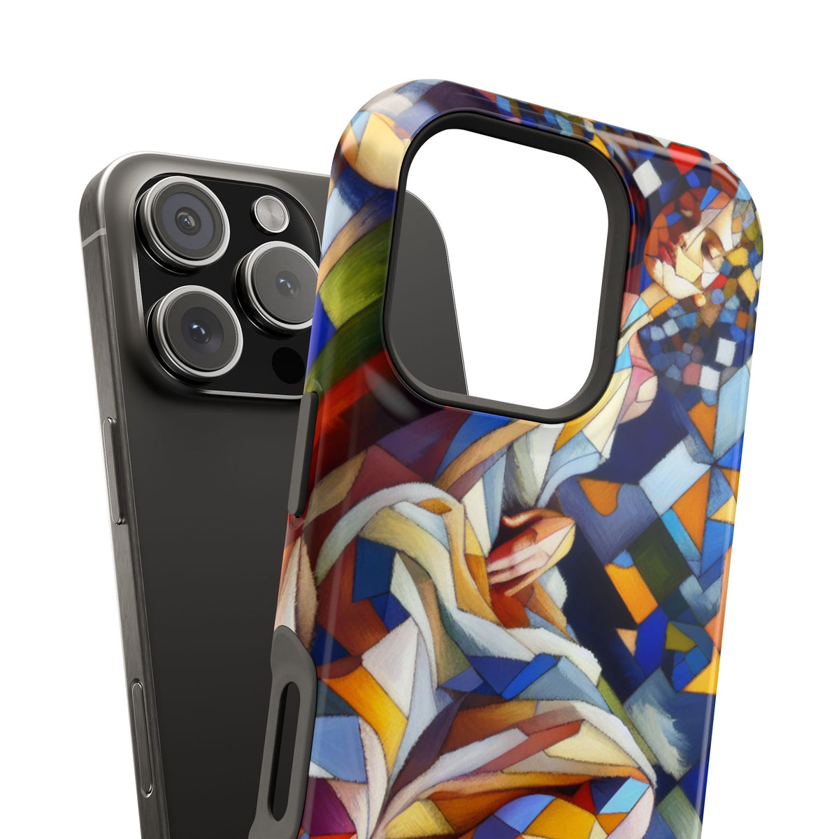Abstract Stained Glass Dragon Impact Phone Case