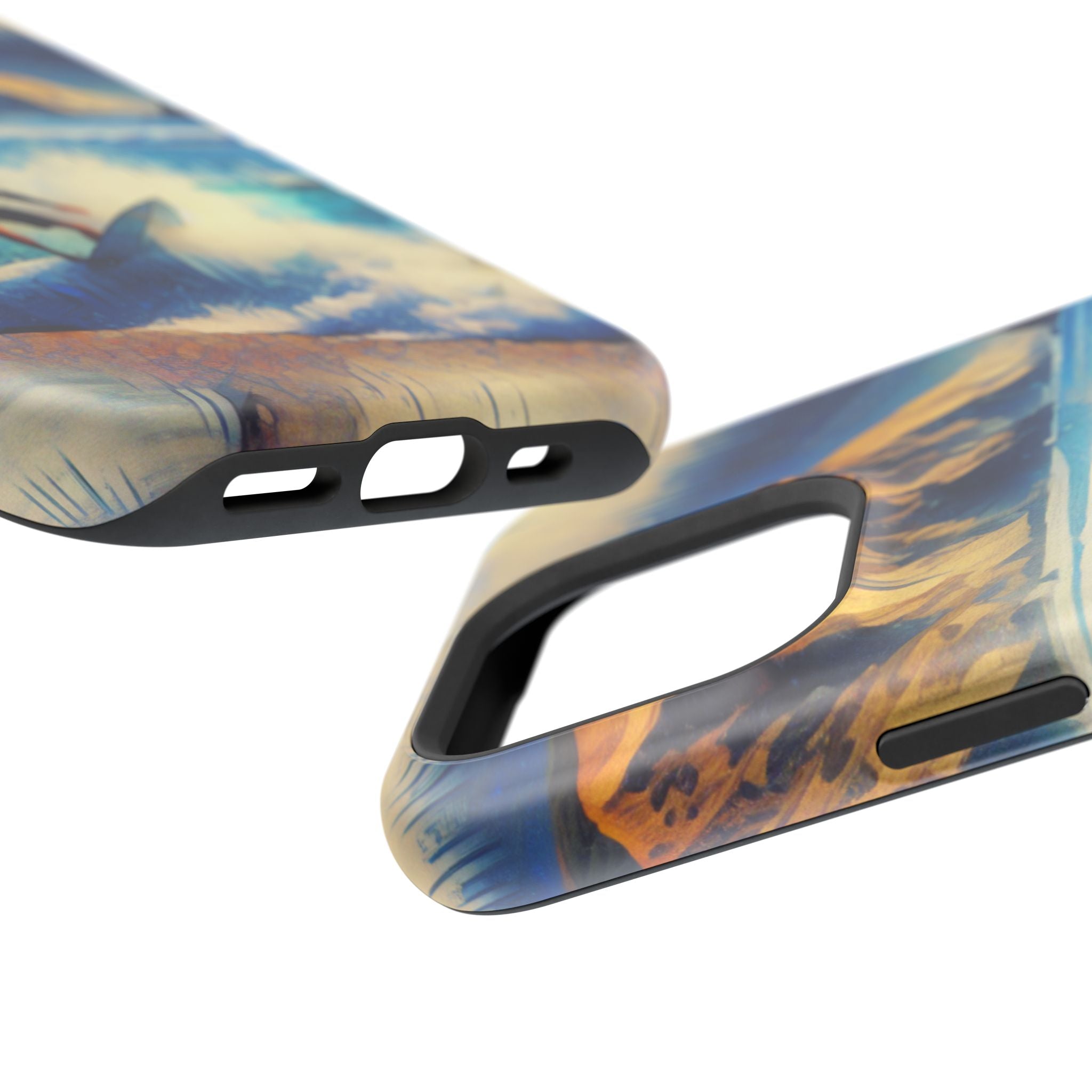 Impact Resistant  Phone Case, Ocean Waves, Summer Memories Protective Case