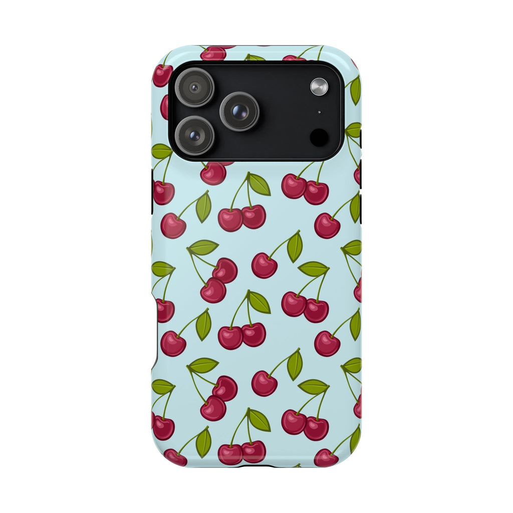 Vintage Cherry Shockproof Phone Cases for Newest iPhone & Galaxy
