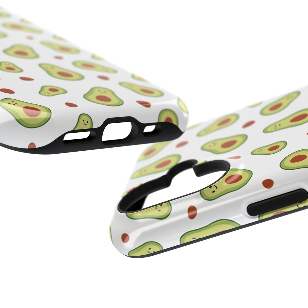 Avocado Pattern Impact-Resistant Phone Case — Cute Avocado Toss Design