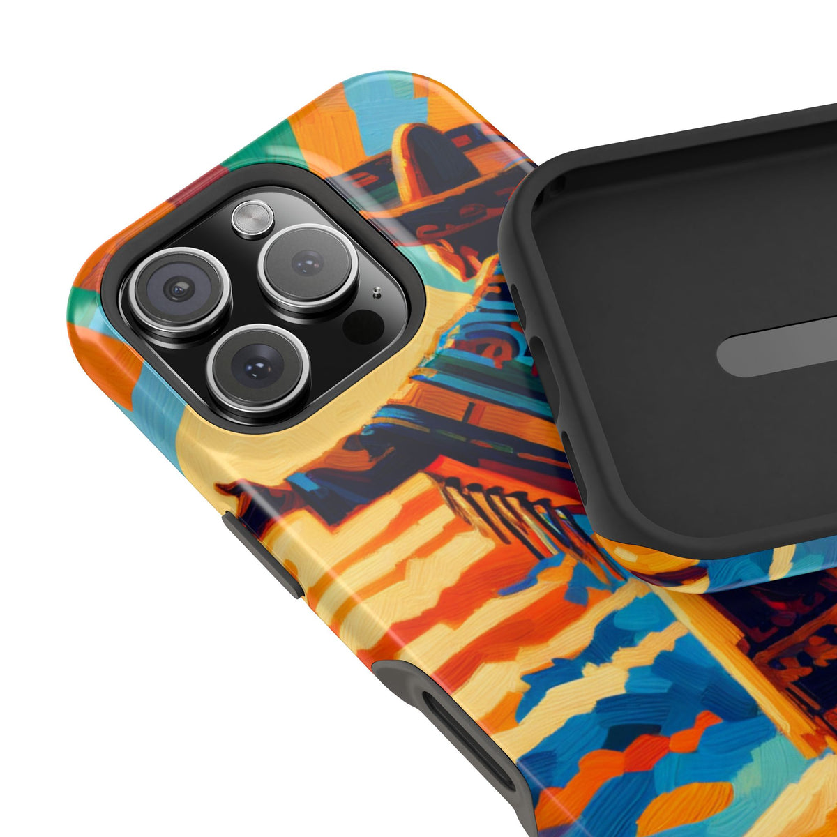 Aztec Sunset Phone Case — Impact‑Resistant Protective Cover