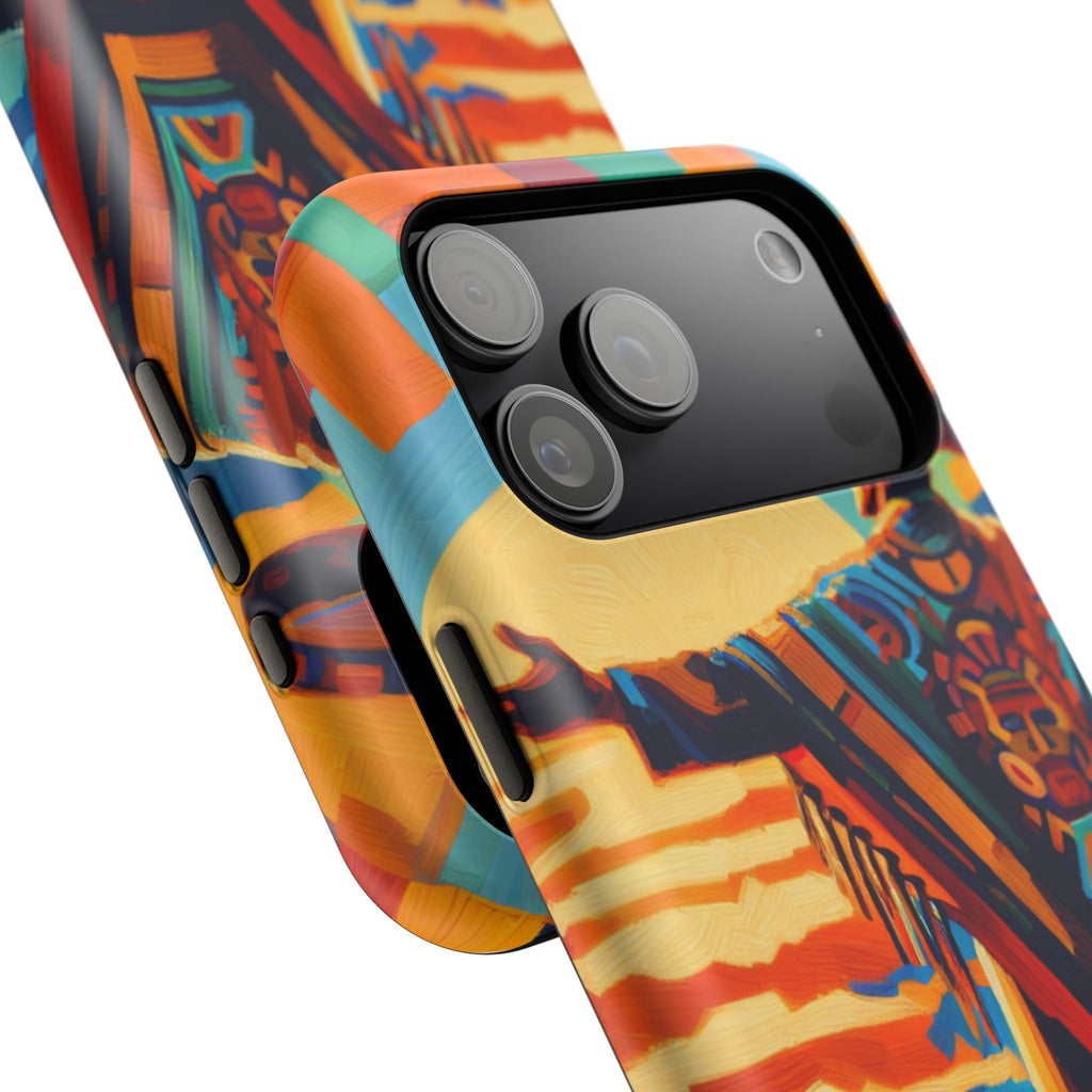 Aztec Sunset Phone Case — Impact‑Resistant Protective Cover