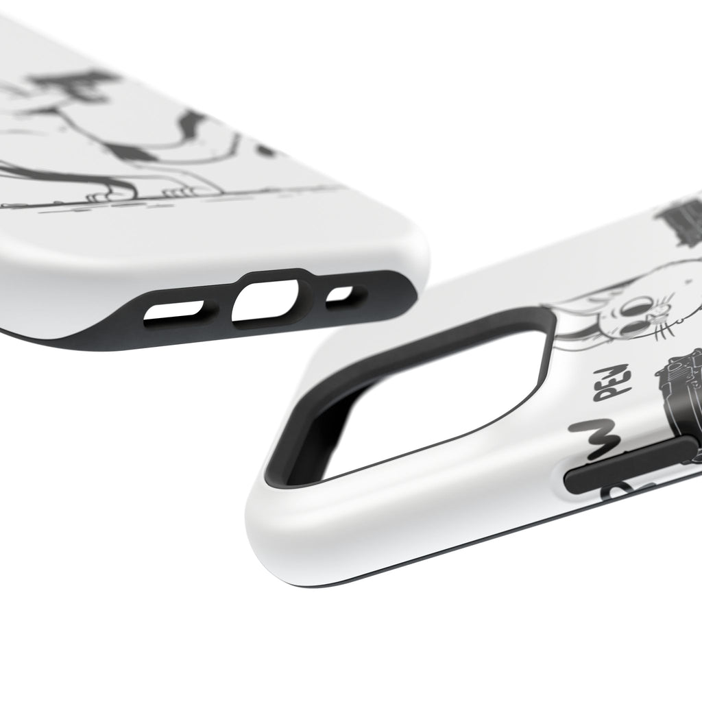 Impact Resistant Phone Case- Funny Cat Pew Pew