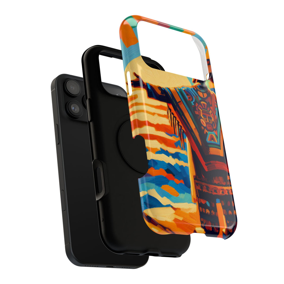 Aztec Sunset Phone Case — Impact‑Resistant Protective Cover