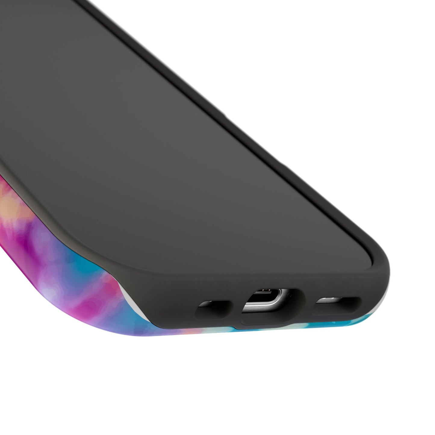 Colorful Tie-Dye Impact-Resistant Phone Case, Tie-Dye Phone Cover, Fun Phone Protection, Vibrant Gift for Teens, Festival Essential
