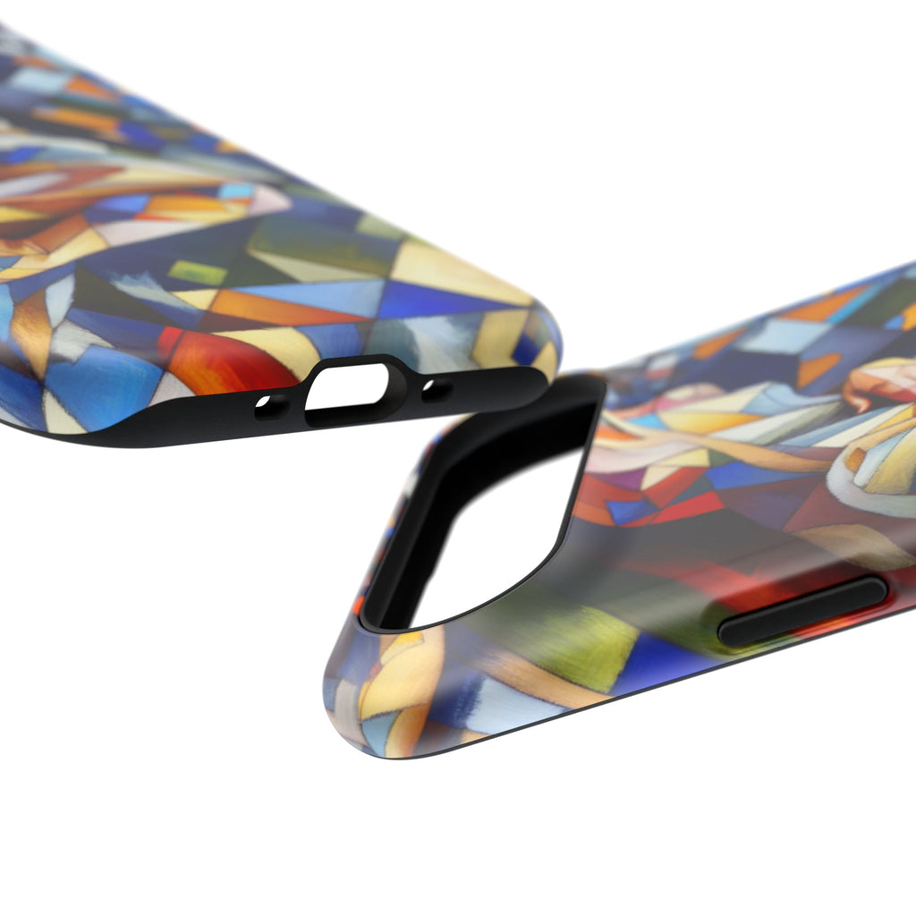 Abstract Stained Glass Dragon Impact Phone Case