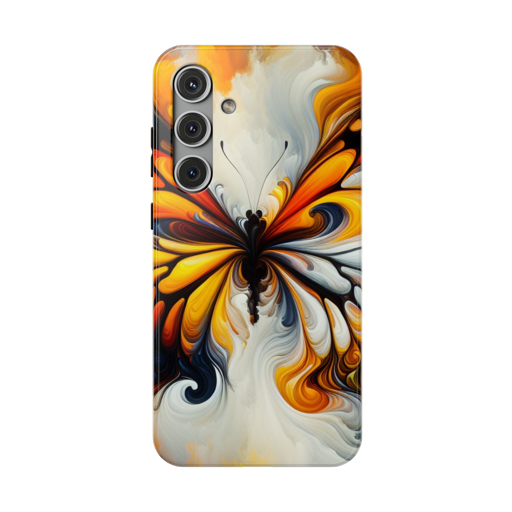 Colorful Butterfly Impact Resistant Phone Case, Artistic, Nature-Inspired Gift