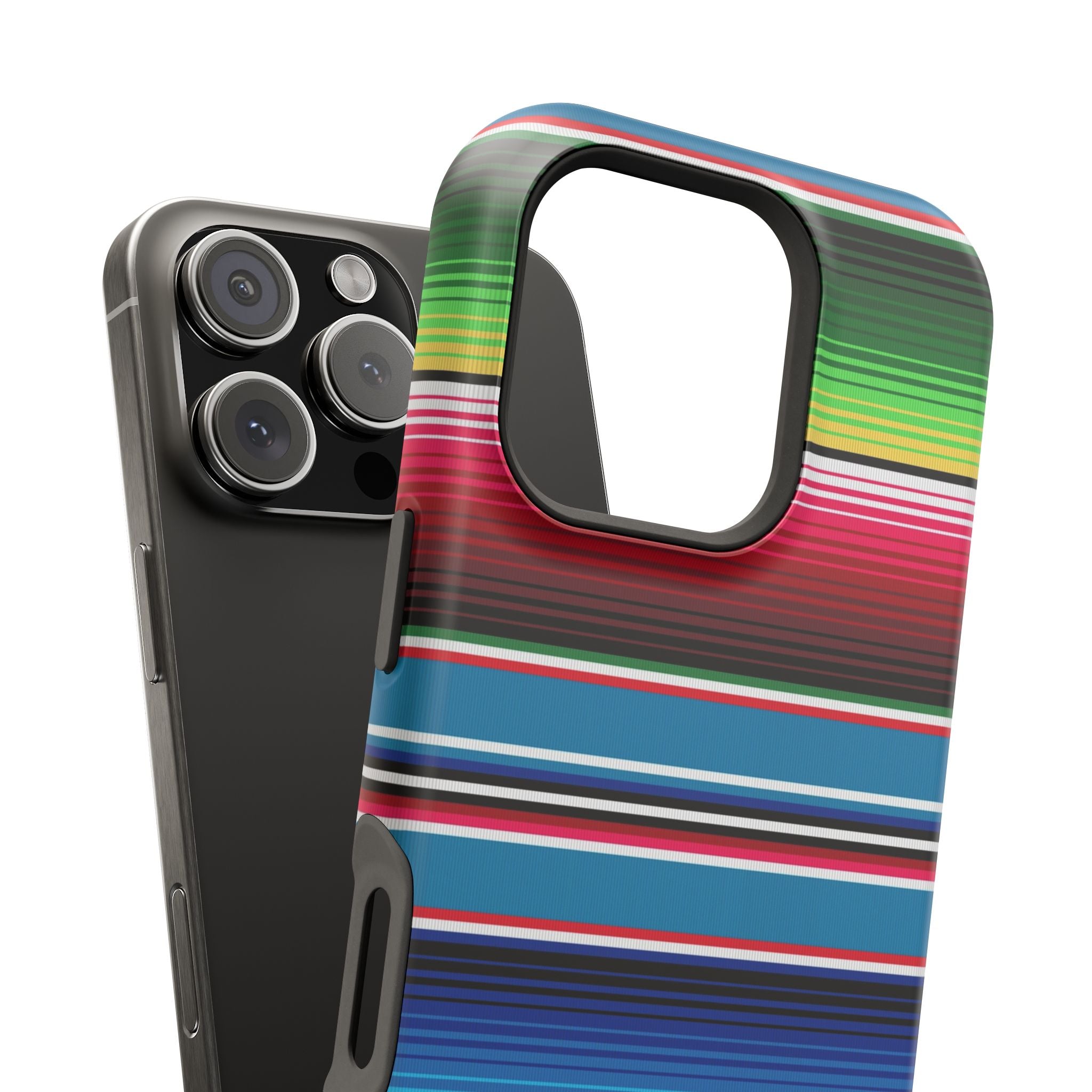 Sarape Striped Phone Case | Impact-Resistant