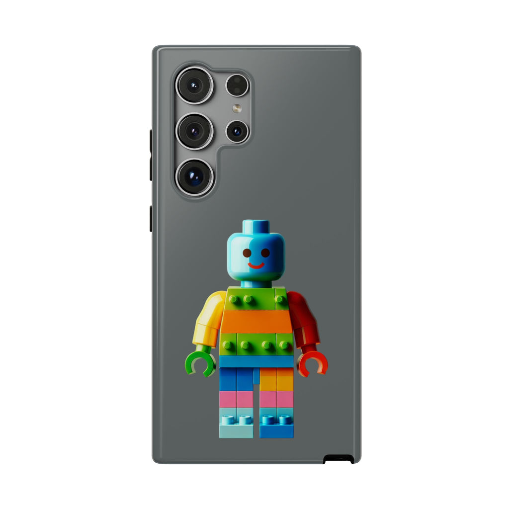 Rainbow Brick Minifigure Impact-Resistant Phone Case