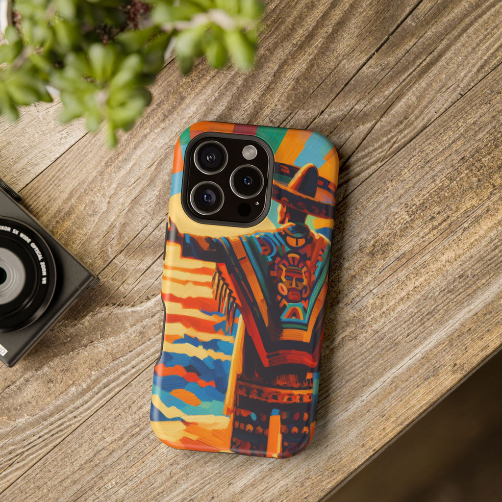 Aztec Sunset Phone Case — Impact‑Resistant Protective Cover