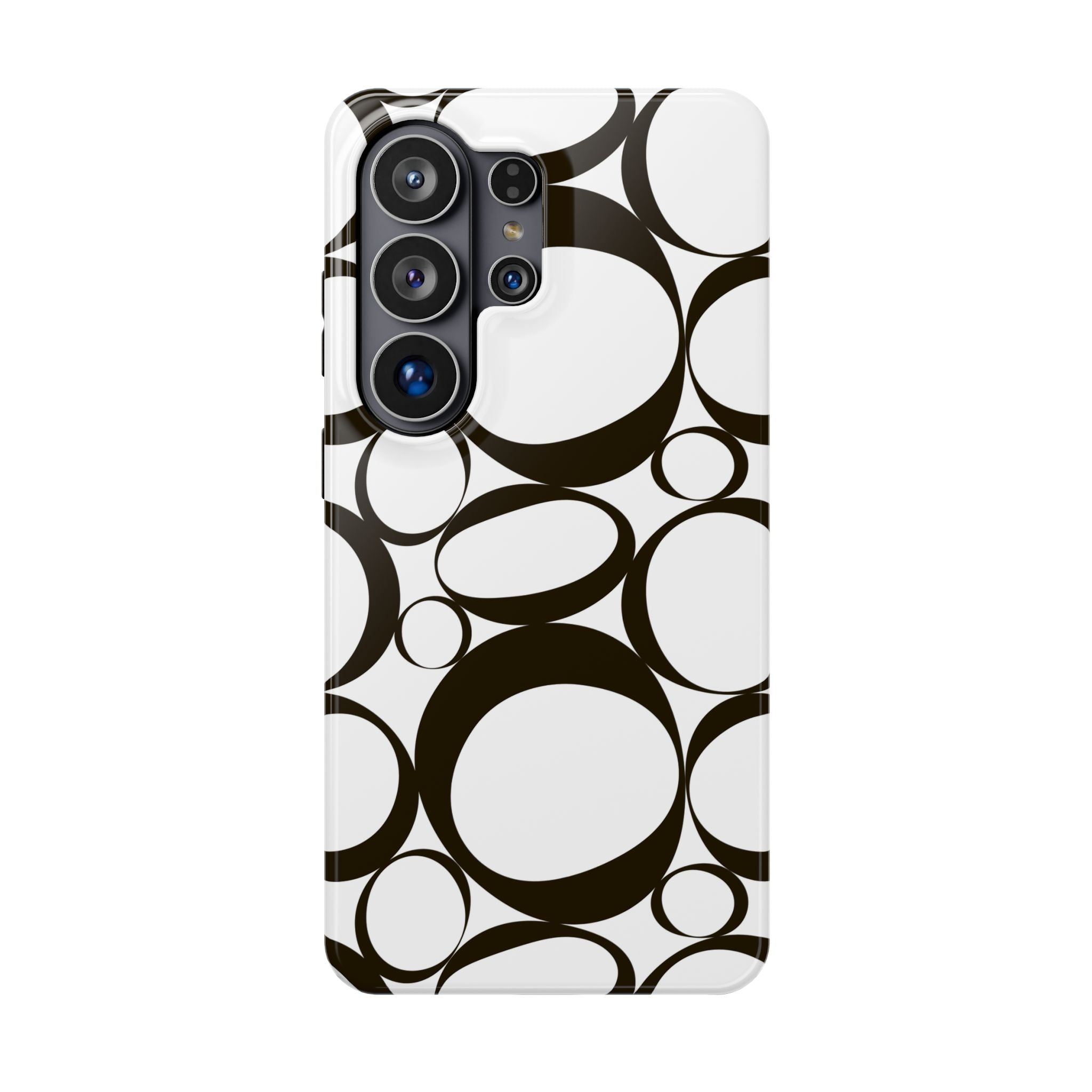 Black & White Impact-Resistant Phone Case - Durable