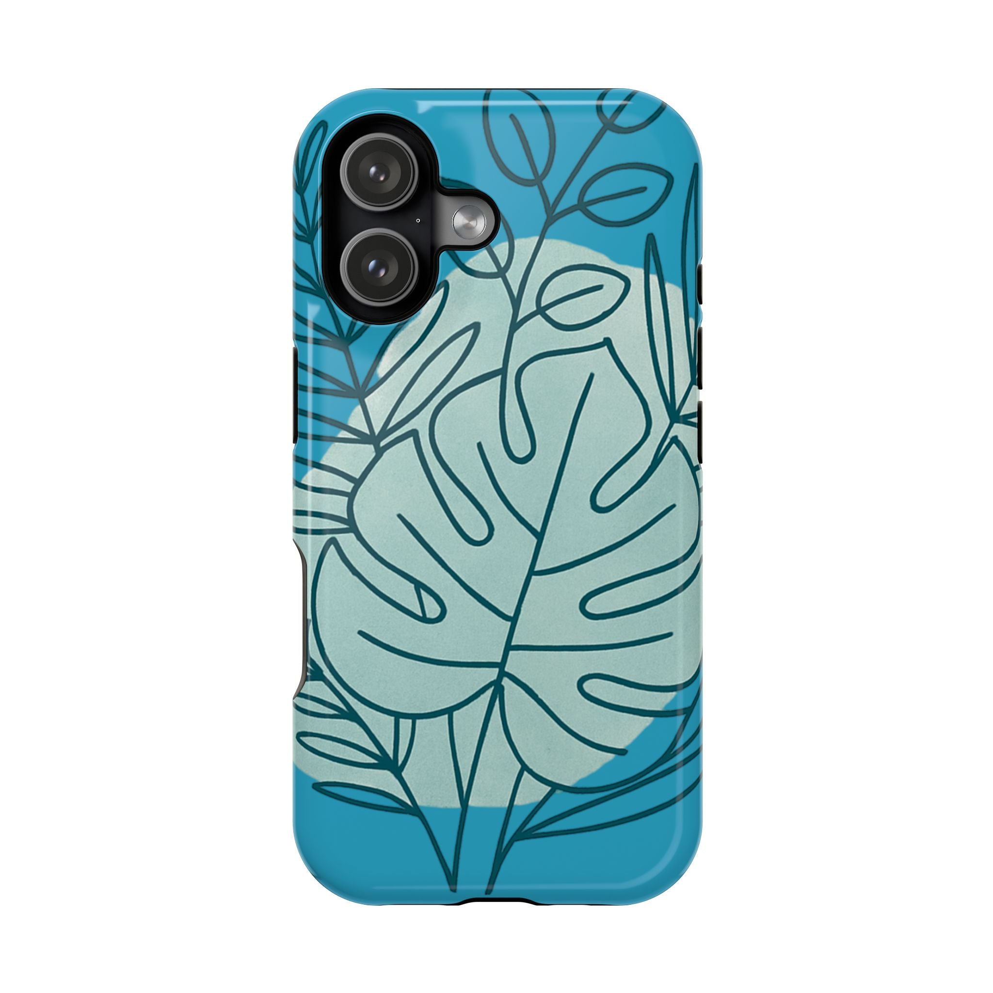 Tropical Floral Phone Case, Impact-Resistant
