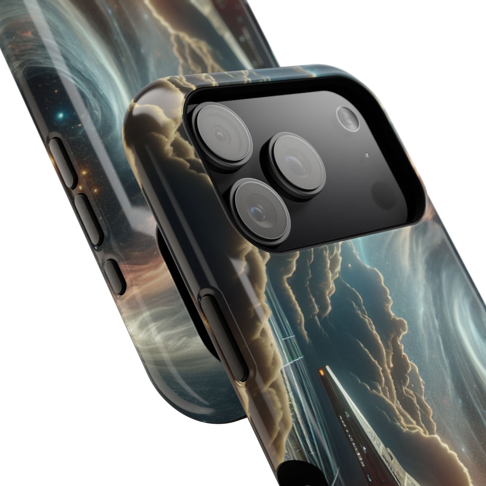 Cosmic Space Ship Impact Resistant Phone Case