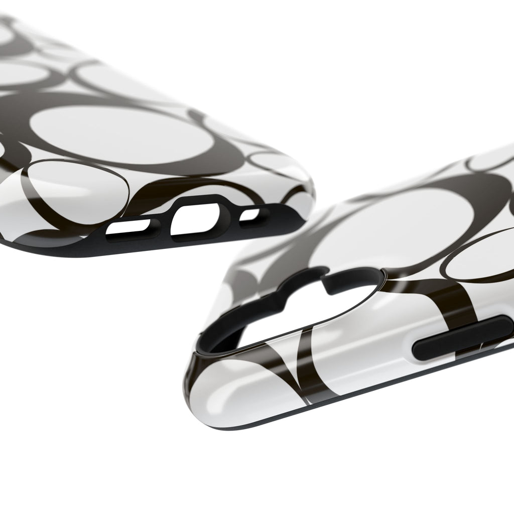 Black & White Impact-Resistant Phone Case - Durable