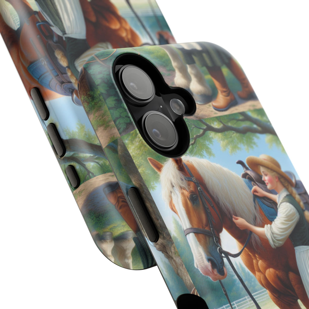 Classic Horse Care Impact Resistant Phone Case