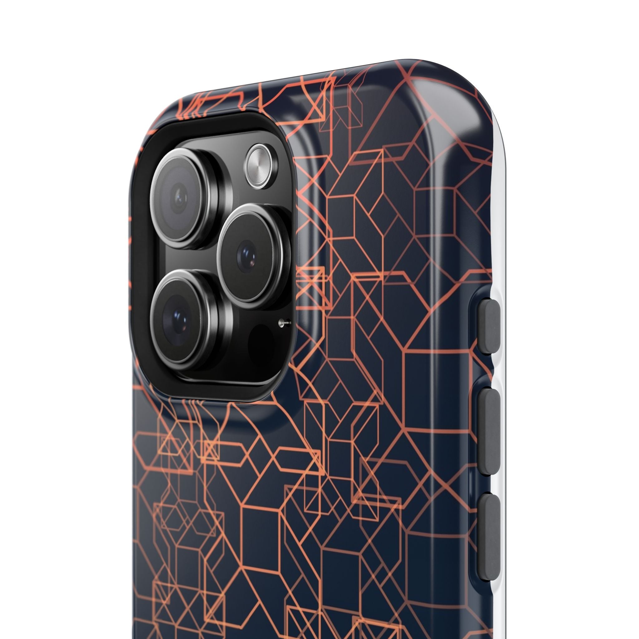 Geometric Pattern Phone Case, Durable Impact-Resistant