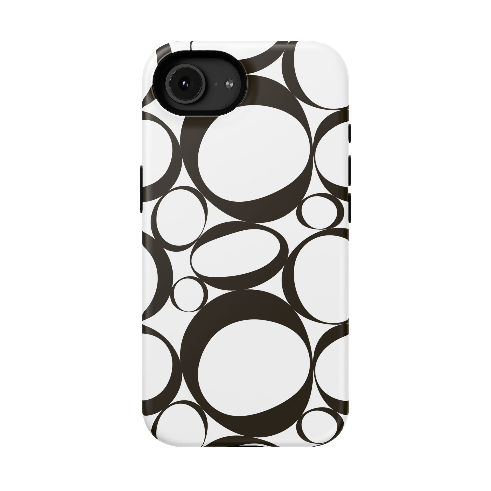 Black & White Impact-Resistant Phone Case - Durable