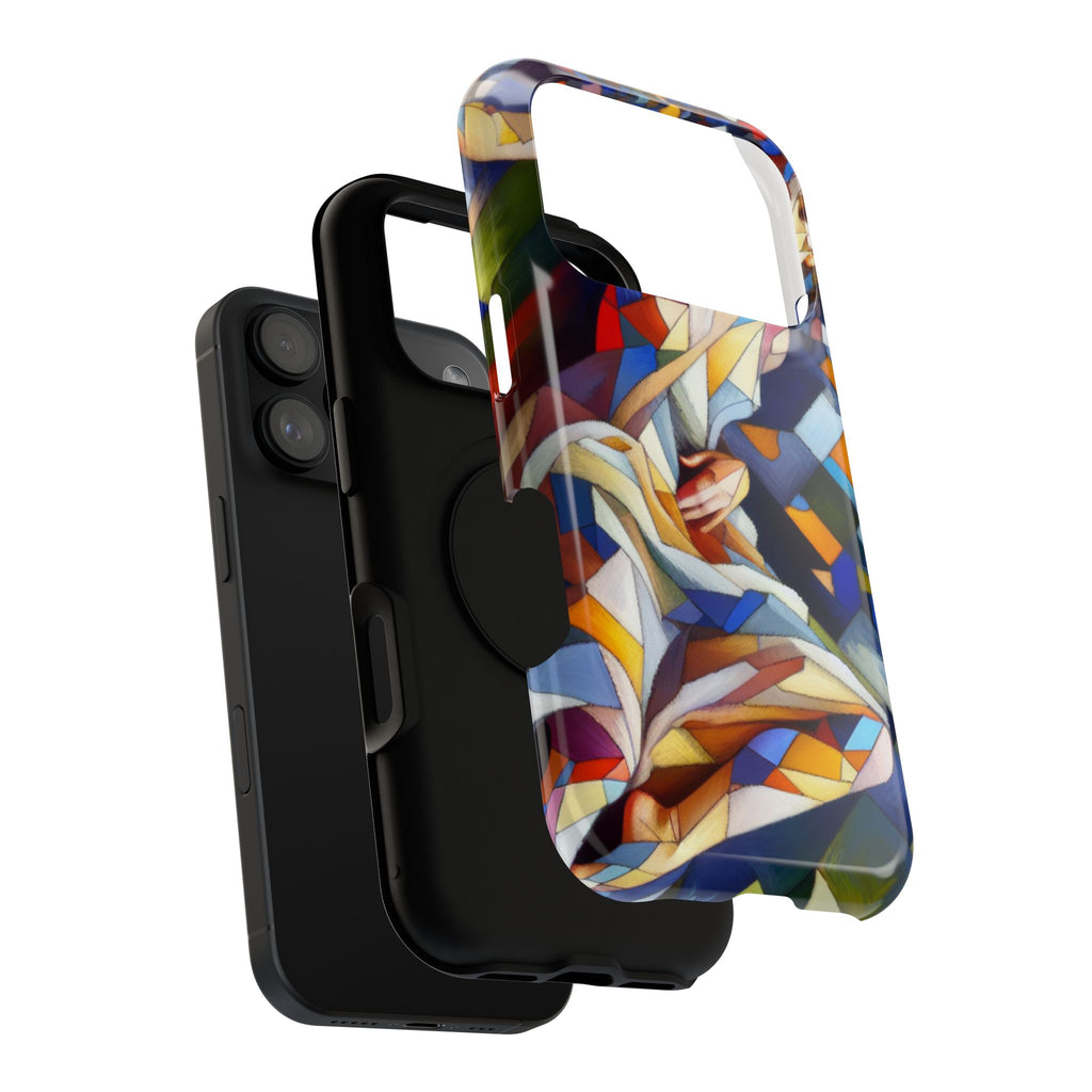 Stained Glass Angel Phone Case - Impact Resistant Art Phone Cover