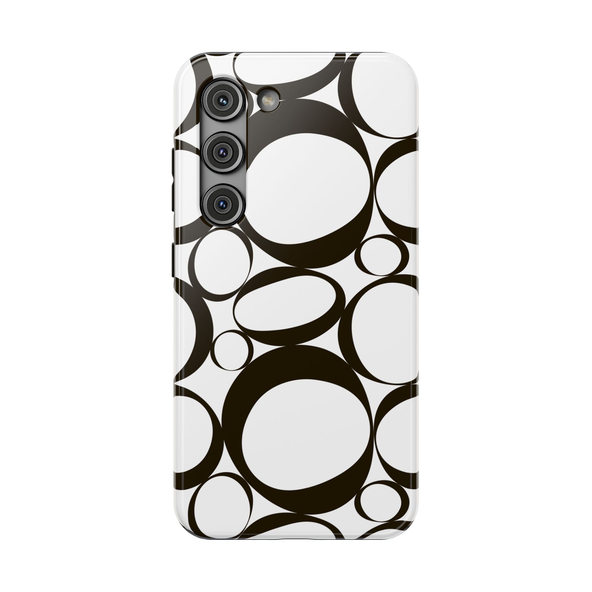 Black & White Impact-Resistant Phone Case - Durable