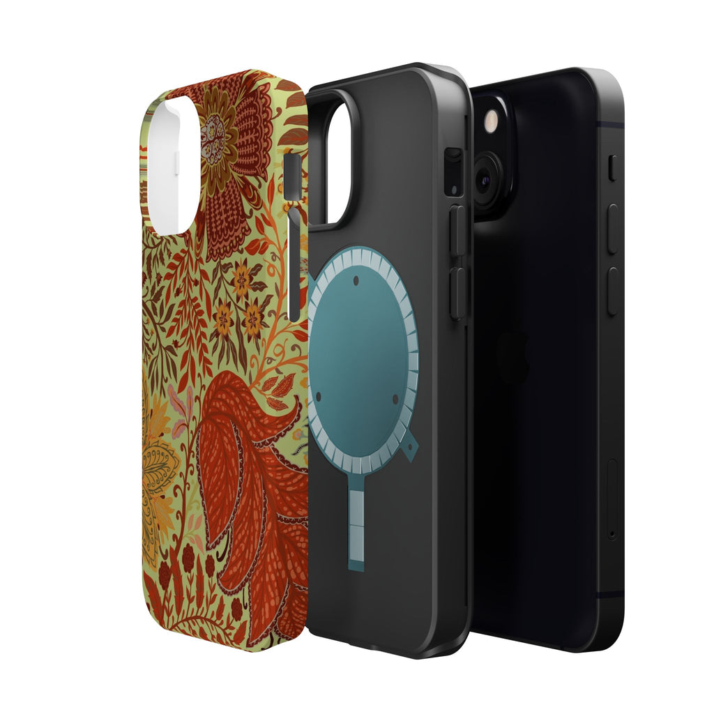 Floral Paisley Magnetic Impact-Resistant Phone Case