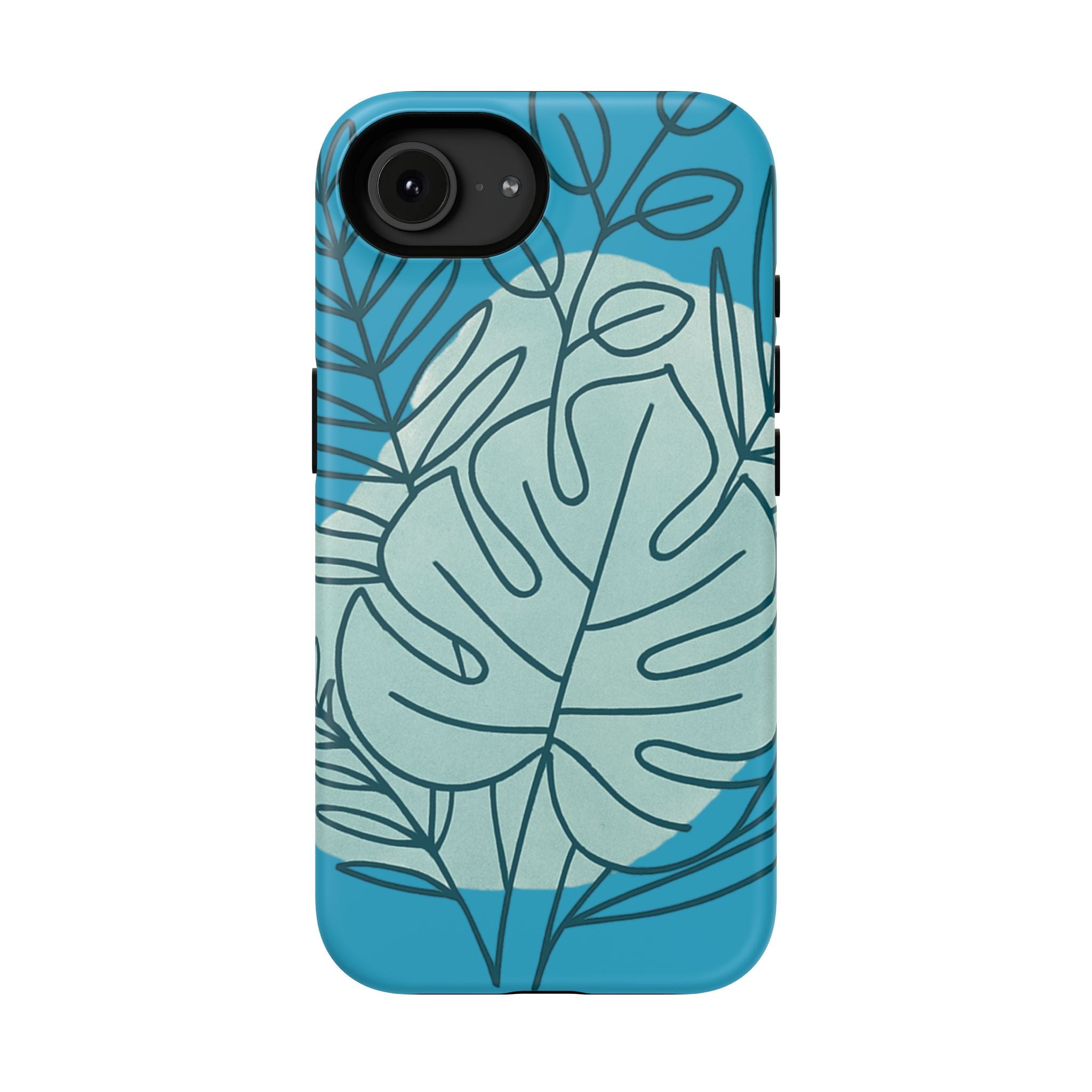 Tropical Floral Phone Case, Impact-Resistant