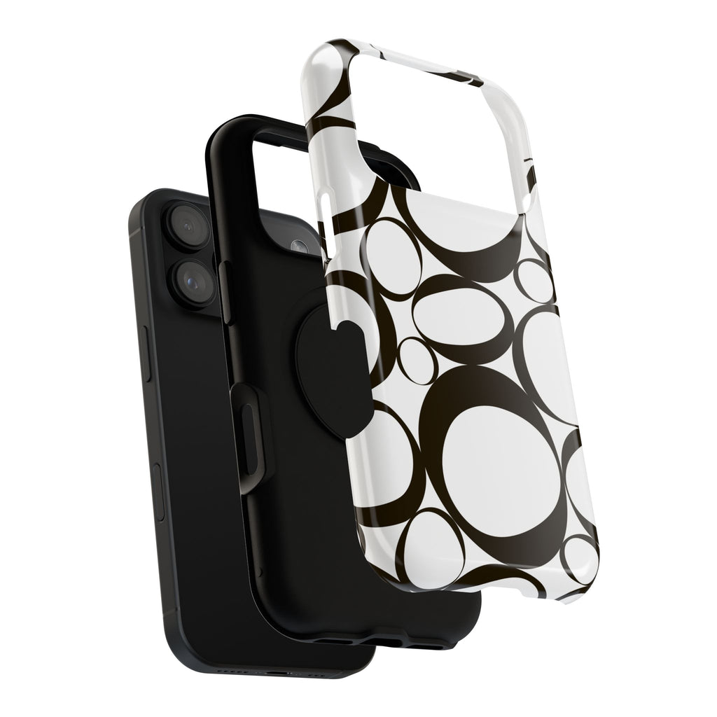 Black & White Impact-Resistant Phone Case - Durable