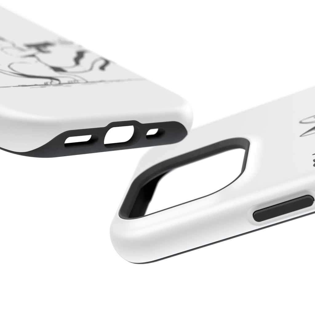 Cat Shooting 'Pew Pew' Phone Case — Impact-Resistant iPhone Cover