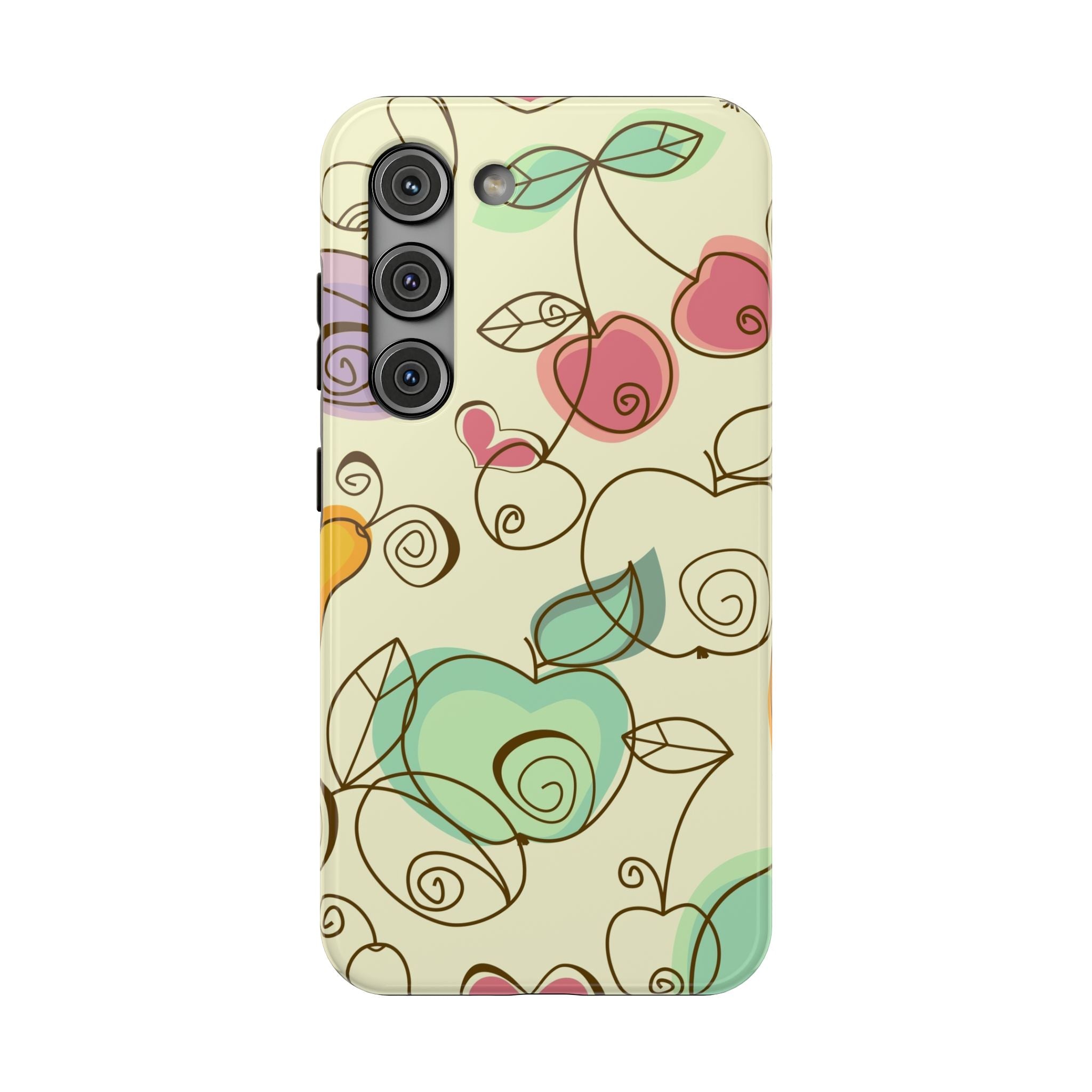 Colorful Floral Phone Case, Impact-Resistant