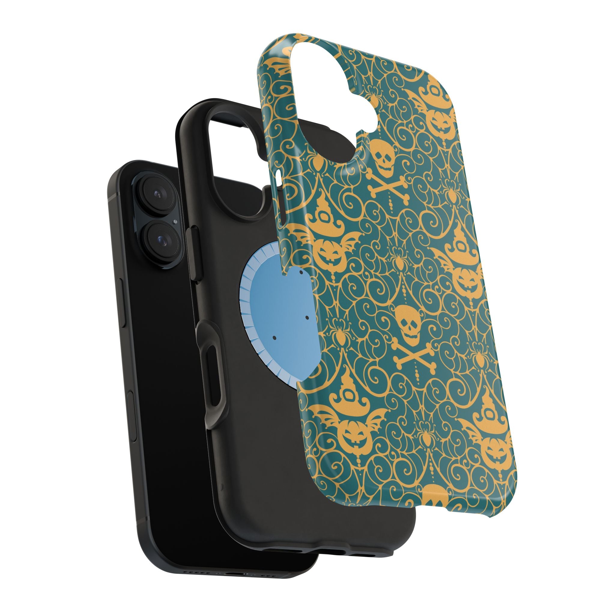 Skull & Crossbones Vintage Pattern Magnetic Impact Phone Case