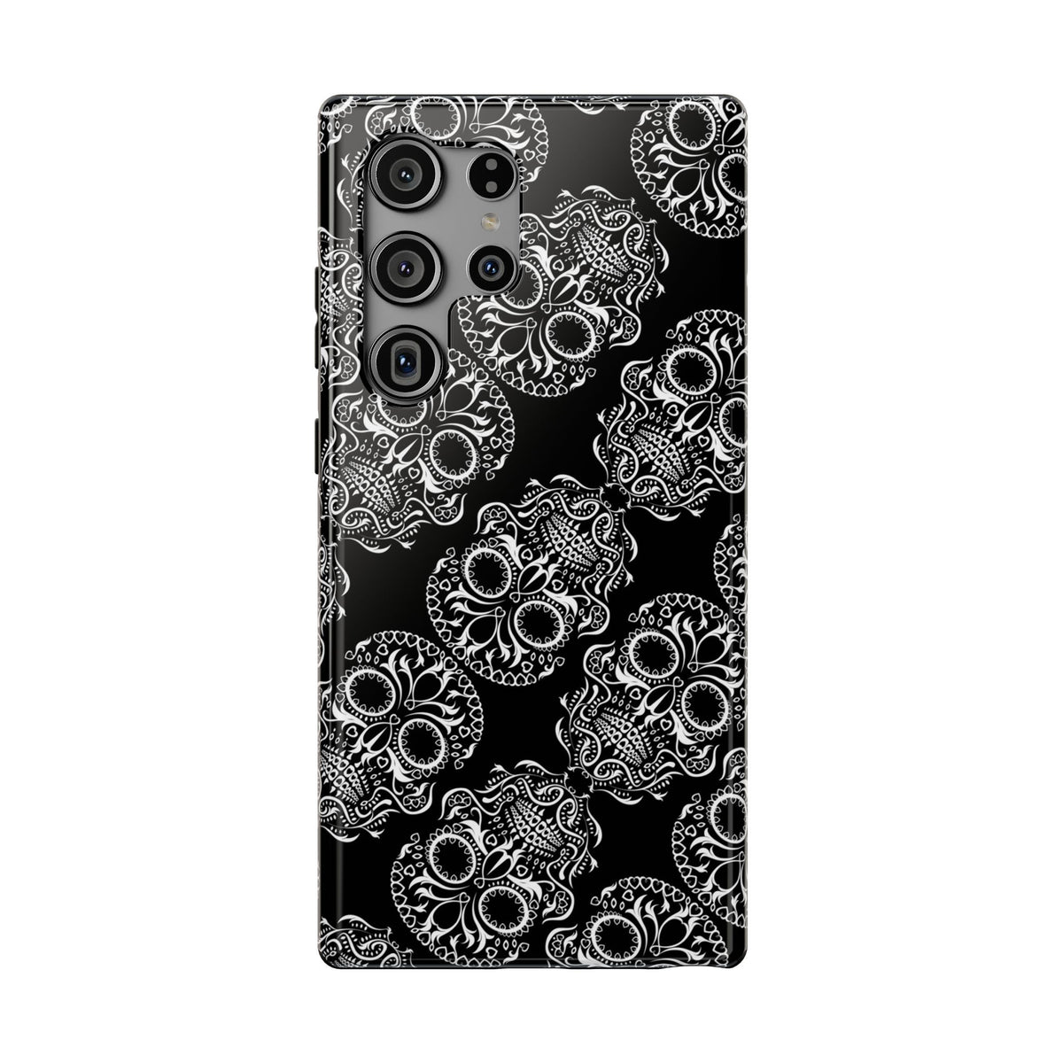 Skull Pattern Black & White Gothic Tough Cases for iPhone