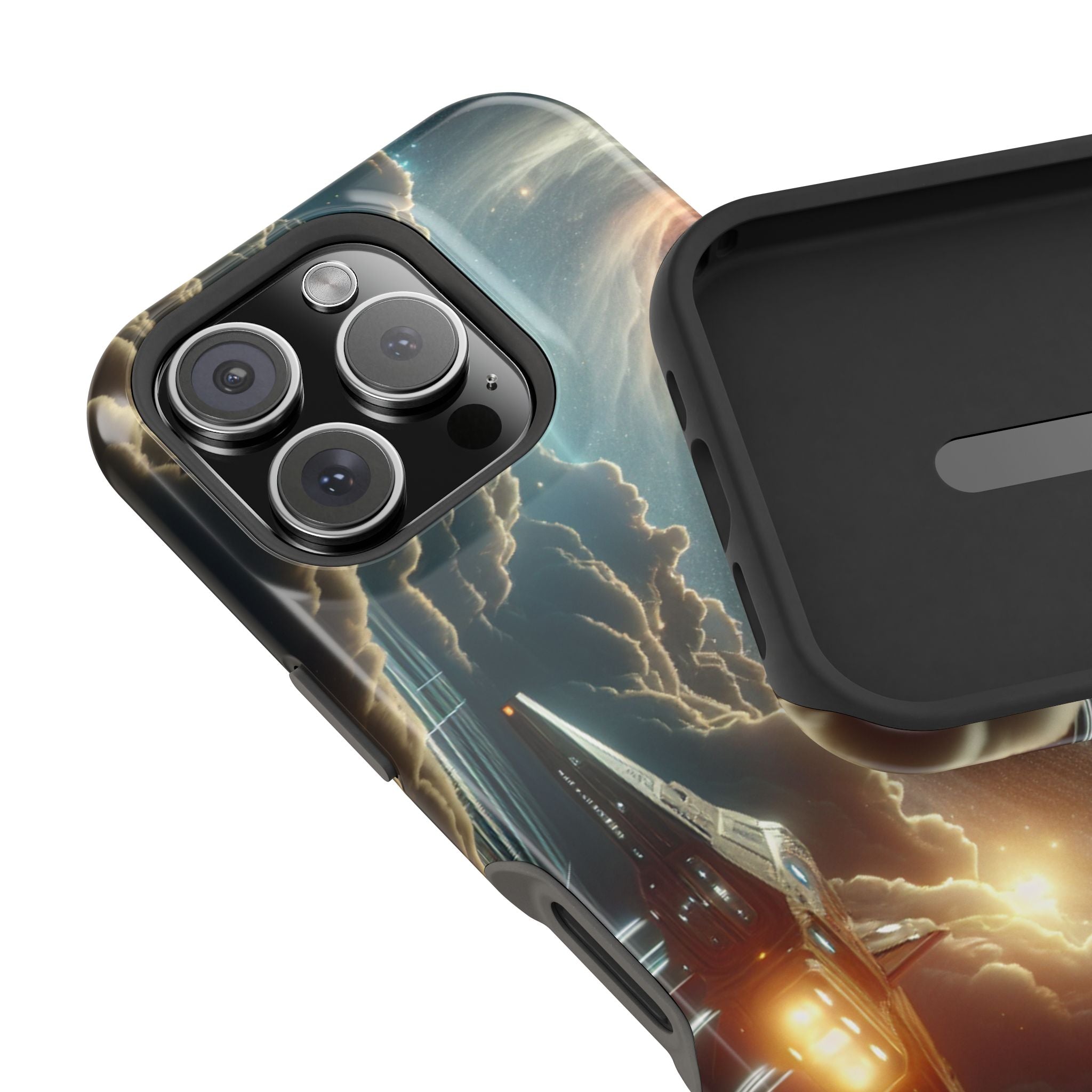 Cosmic Space Ship Impact Resistant Phone Case