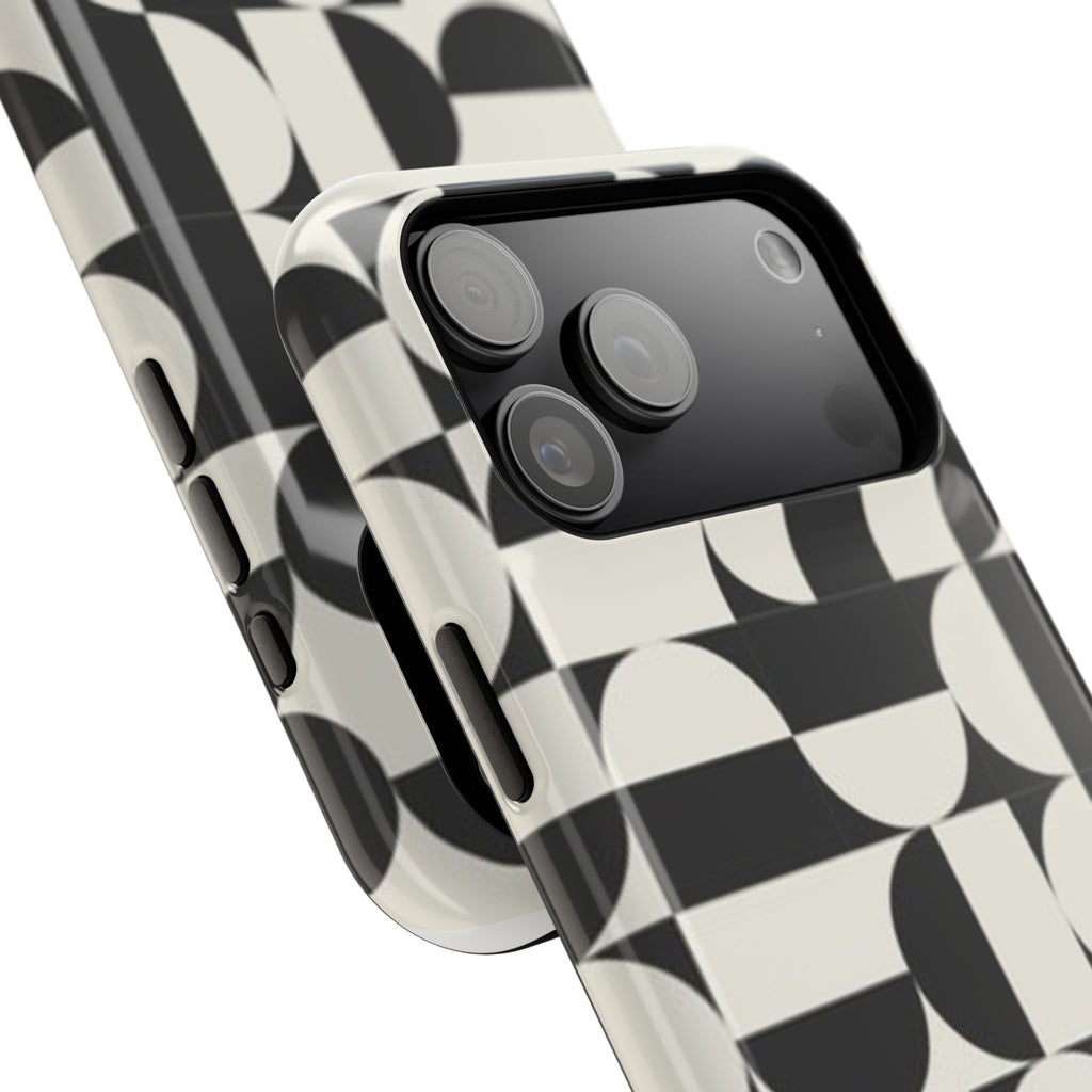 Black and White Design Impact-Resistant Case