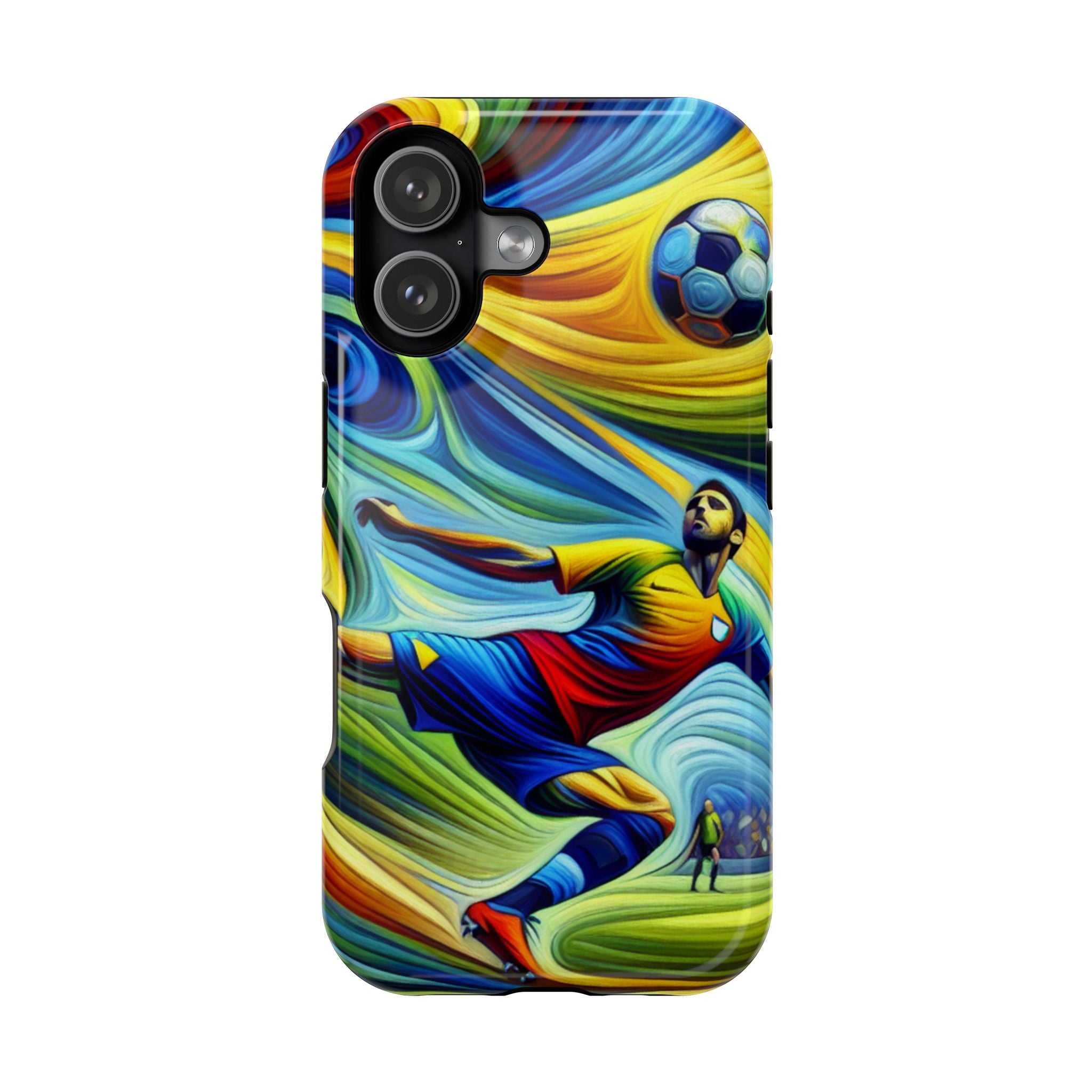 Colorful Soccer Impact Resistant Phone Case