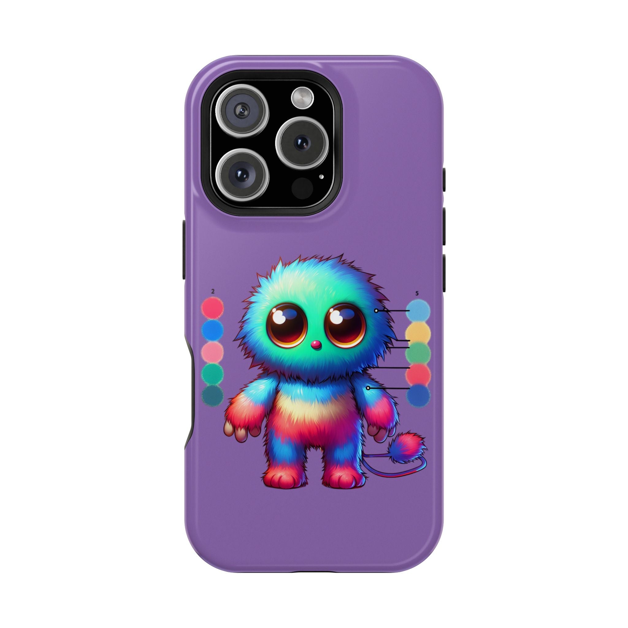 Colorful Cute Monster Impact Resistant Phone Case