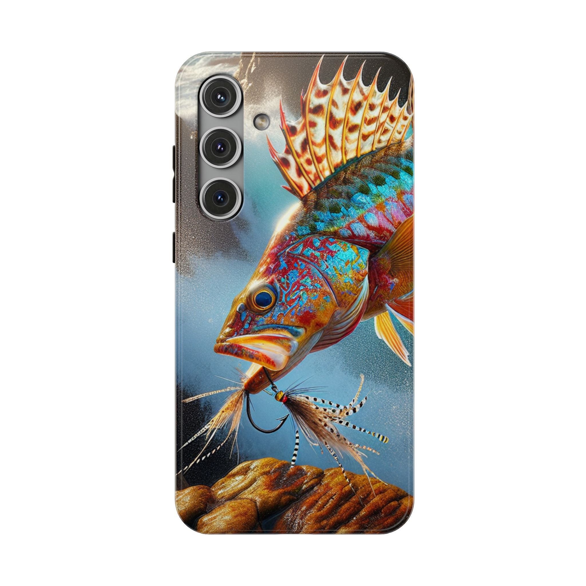 Colorful Fish Impact Resistant Phone Case, Waterproof